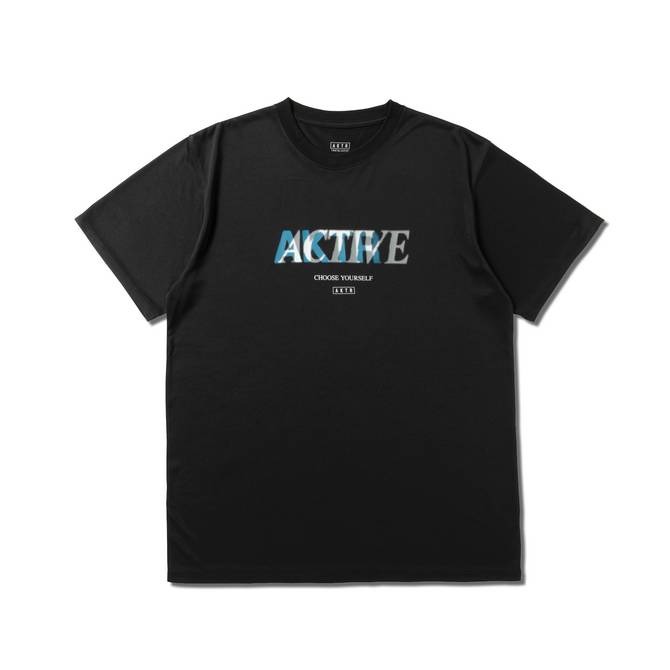 AKTR HALFTONE ACTIVE SPORTS TEE BK【224-005005】