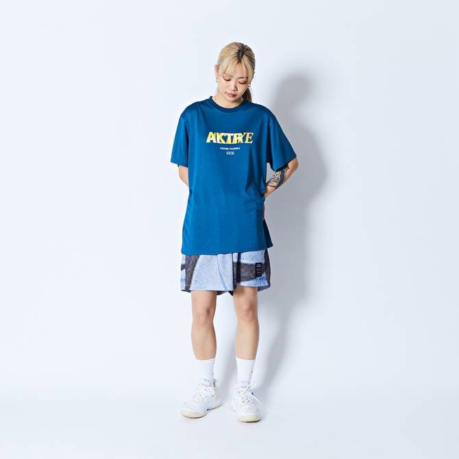 AKTR HALFTONE ACTIVE SPORTS TEE BL【224-005005】