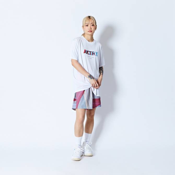 AKTR HALFTONE ACTIVE SPORTS TEE WH【224-005005】