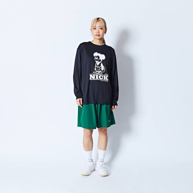 AKTR CARTOON NICK L/S SPORTS TEE BK【224-022005】