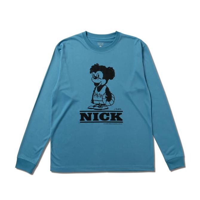 AKTR CARTOON NICK L/S SPORTS TEE BL【224-022005】