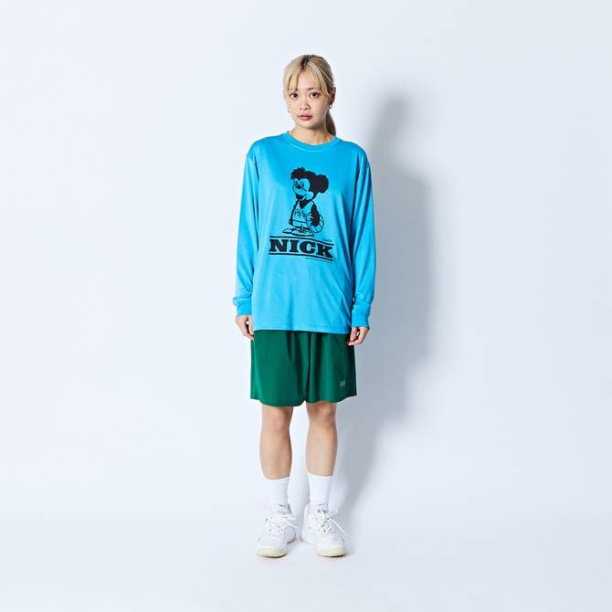 AKTR CARTOON NICK L/S SPORTS TEE BL【224-022005】