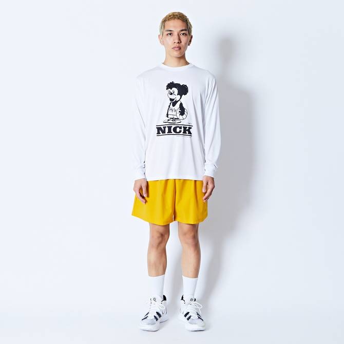 AKTR CARTOON NICK L/S SPORTS TEE WH【224-022005】