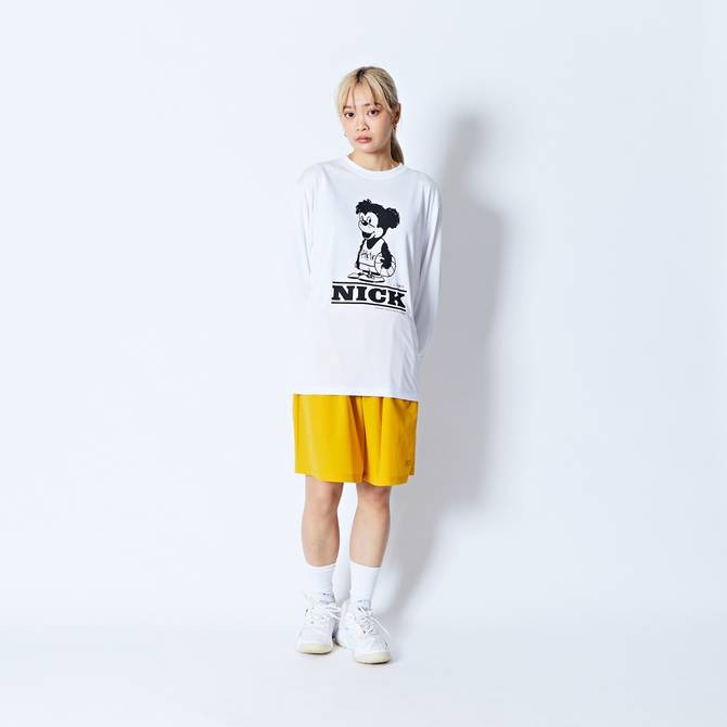 AKTR CARTOON NICK L/S SPORTS TEE WH【224-022005】