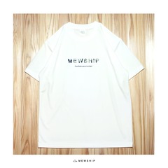 MEWSHIP SLASH LOGO S/S PL 【White×P.Green×Navy】