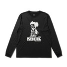 AKTR CARTOON NICK L/S SPORTS TEE BK【224-022005】