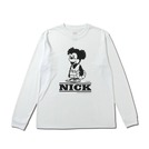 AKTR CARTOON NICK L/S SPORTS TEE WH【224-022005】